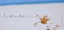Beach text